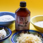 Zutaten Kokos-Käse-Kugeln für Hunde